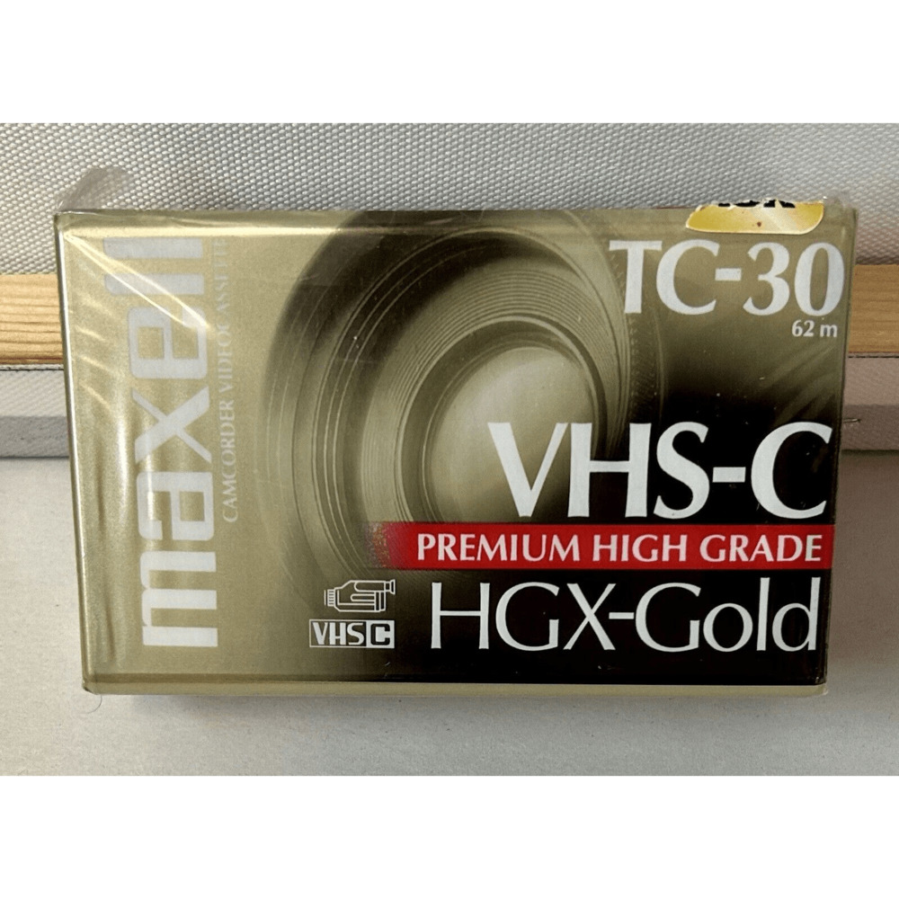 NEW IN PACKAGE! VINTAGE Maxell MAX203010 High Grade VHS-C Videotape Cassette